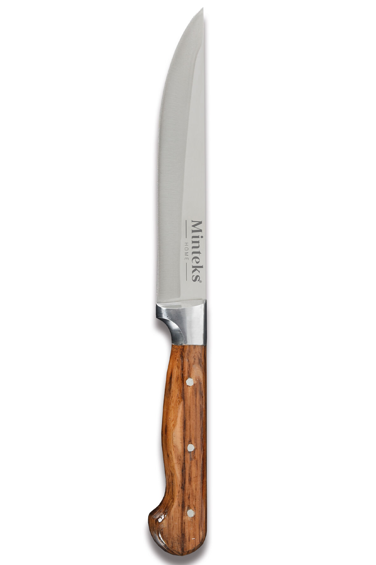 Minteks 26cm Ahşap Saplı Çelik Bilezikli Sebze Bıçağı B0241 - 4