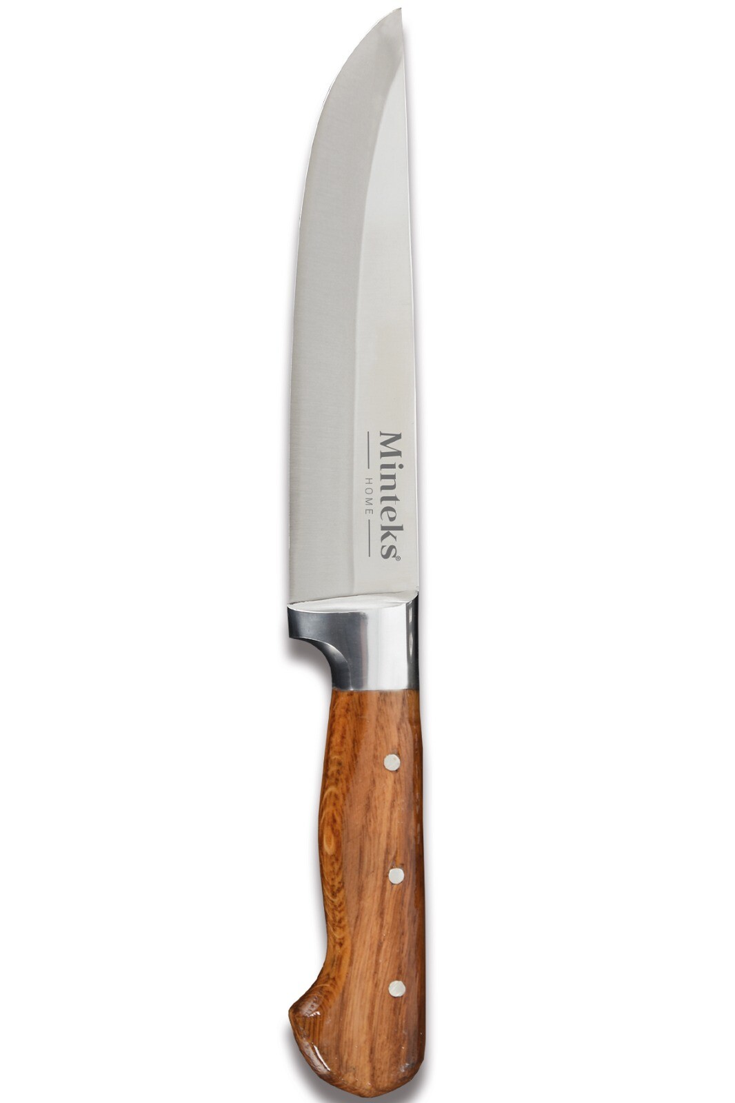 Minteks İnci Kaplama 28 cm Ahşap Saplı Çelik Bilezikli Et Bıçağı B0361 - 8
